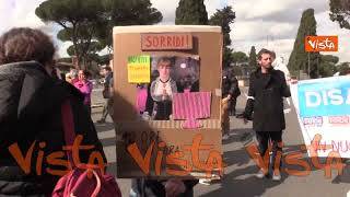 "Contro patriarcato sistema malato", i cartelli al corteo di Roma per la festa della donna