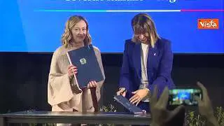 Meloni e Tesei firmano accordi coesione Governo-Umbria