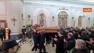 Funerali del Sovrintendente Capo della Polizia di Stato Nicola Barbato, le immagini della cerimonia