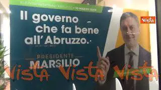 Regionali Abruzzo, i comitati elettorali di Marsilio e D'Amico a Pescara