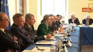 Piano Mattei, Giorgia Meloni alla Cabina di regia a Palazzo Chigi. Le immagini