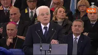 Mattarella: Guerra non sa arrestarsi sulla soglia della barbarie