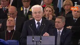 Mattarella: "Italia ripudia guerra, suo ruolo è costruire ponti per la pace"