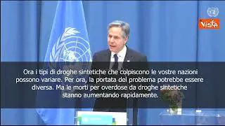 Blinken: Agire insieme contro le droghe sintetiche