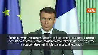 Ucraina, Macron: Da noi mai nessuna iniziativa per escalation