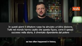 Zelensky: Il dittatore russo ha simulato un'altra elezione