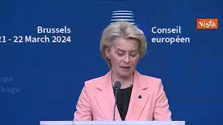 Von der Leyen: Serve pausa umanitaria a Gaza, situazione umanitaria catastrofica