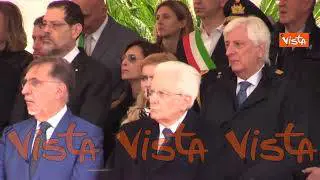 Il Presidente Mattarella rende omaggio alle Fosse Ardeatine con le altre cariche dello Stato