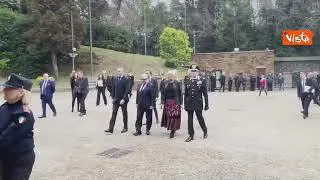 Sangiuliano, Lollobrigida e la ministra tedesca Roth rendono omaggio alle Fosse Ardeatine