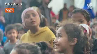 Le celebrazioni per l'inizio del Ramadan a Rafah
