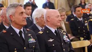 Il presidente Mattarella riceve una rappresentanza dell'Aeronautica Militare al Quirinale