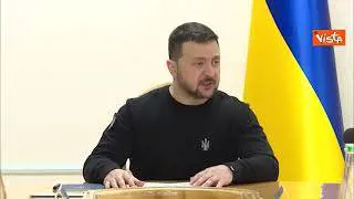 Zelensky a riunione Consiglio di sicurezza e difesa nazionale dell'Ucraina