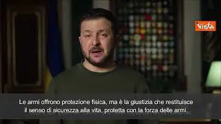 Guerra Ucraina, Zelensky: "Oltre alle armi serve giustizia per garantire la sicurezza" -