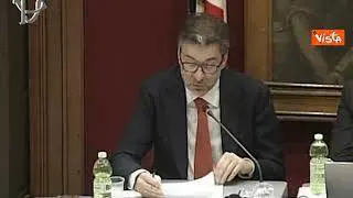 Giorgetti: "L'Ue raccomanderà la procedura per deficit eccessivo"