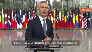 Stoltenberg: "Mosca va convinta che non può vincere sul campo di battaglia"