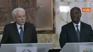 Mattarella in Costa d'Avorio: "Uniti da amicizia e valori condivisi"