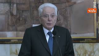 Mattarella: "Violenza a Gaza ostacolo alla sicurezza di Israele"