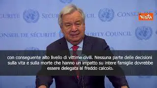 Guterres: Turbato da notizie su uso IA per individuazione obiettivi a Gaza -