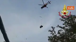 Finiscono con il quad in un dirupo, salvati dai Vigili del Fuoco