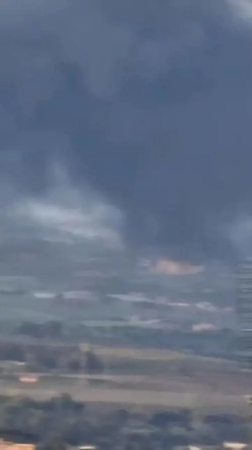 Il grosso incendio di Ardea visto dalle zone limitrofe