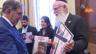 La Russa incontra familiari ostaggi Israele: Non smetteremo di lavorare per loro liberazione