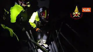 Esplosione a Suviana, i Vigili del Fuoco all'interno della centrale idroelettrica