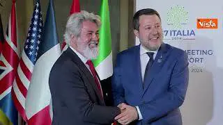 G7, scambio di battute tra Salvini e l'omologo canadese: Ha comprato un'Alfa Romeo