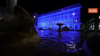 Giornata del Mare, Palazzo Chigi illuminato di blu