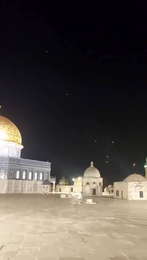 Missili iraniani sulla moschea di al-Aqsa a Gerusalemme