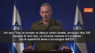 Esercito di Israele: Intercettato 99% dei droni e dei missili lanciati dall'Iran - SOTTOTITOLI