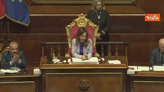 Liliana Segre al Senato, l'applauso dell'Aula