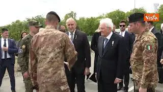 Mattarella in Bulgaria, visita alla base Nato di Novo Selo