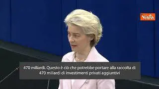 Von der Leyen: "Con Unione mercati dei capitali, 470 miliardi di investimenti privati"