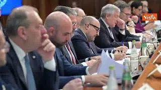 Piano Mattei, le immagini della cabina di regia a Palazzo Chigi