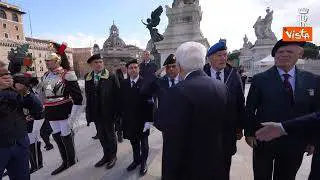 25 aprile, l'inno di Mameli all'Altare della Patria