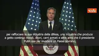 Blinken: Senza supporto Cina, Russia farebbe fatica a reggere attacchi in Ucraina