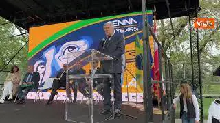 L'applauso per Senna a Imola a trent'anni dalla morte