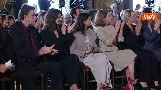 Mattarella: "David di Donatello a donne non è 'bel segnale' ma la normalità"