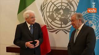 Mattarella al segretario ONU Guterres: "Italia ha fiducia nelle Nazioni Unite"