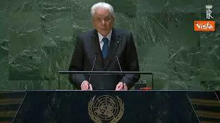 Mattarella all'Onu: "L'Italia è determinata a costruire un mondo più giusto"