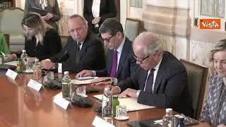 Piantedosi riceve il ministro dell'Interno slovacco Sutaj Estok, incontro al Viminale