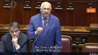 Nordio: "Nei prossimi giorni presentazione disegno di legge su separazione carriere magistratura"