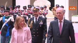 Meloni incontra il Primo Ministro della Palestina Mustafa a Palazzo Chigi