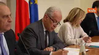 Pnrr, Meloni in Prefettura a Roma per la Cabina di coordinamento. Le immagini