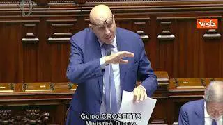 Crosetto: "Ipotesi di rivedere segreto su invio armi in Ucraina"