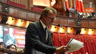 Alessandro Preziosi legge discorso Matteotti alla Camera, la standing ovation in Aula