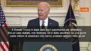 Verdetto Trump, Biden: Nessuno è al di sopra della legge