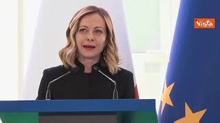 Meloni: "Grazie all'Albania per aver offerto aiuto all'Italia su migranti"