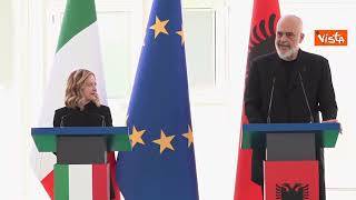 Edi Rama a Meloni: "A volte penso 'Perché non uniamo Italia e Albania? Sono Paesi simili"