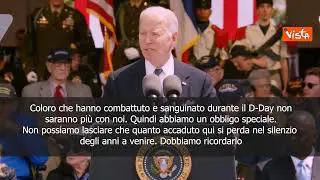Biden: Non possiamo lasciare che sbarco in Normandia sia dimenticato - SOTTOTITOLI